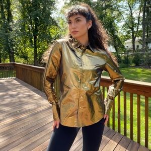 Ralph Lauren, Top, color Gold, Size 10